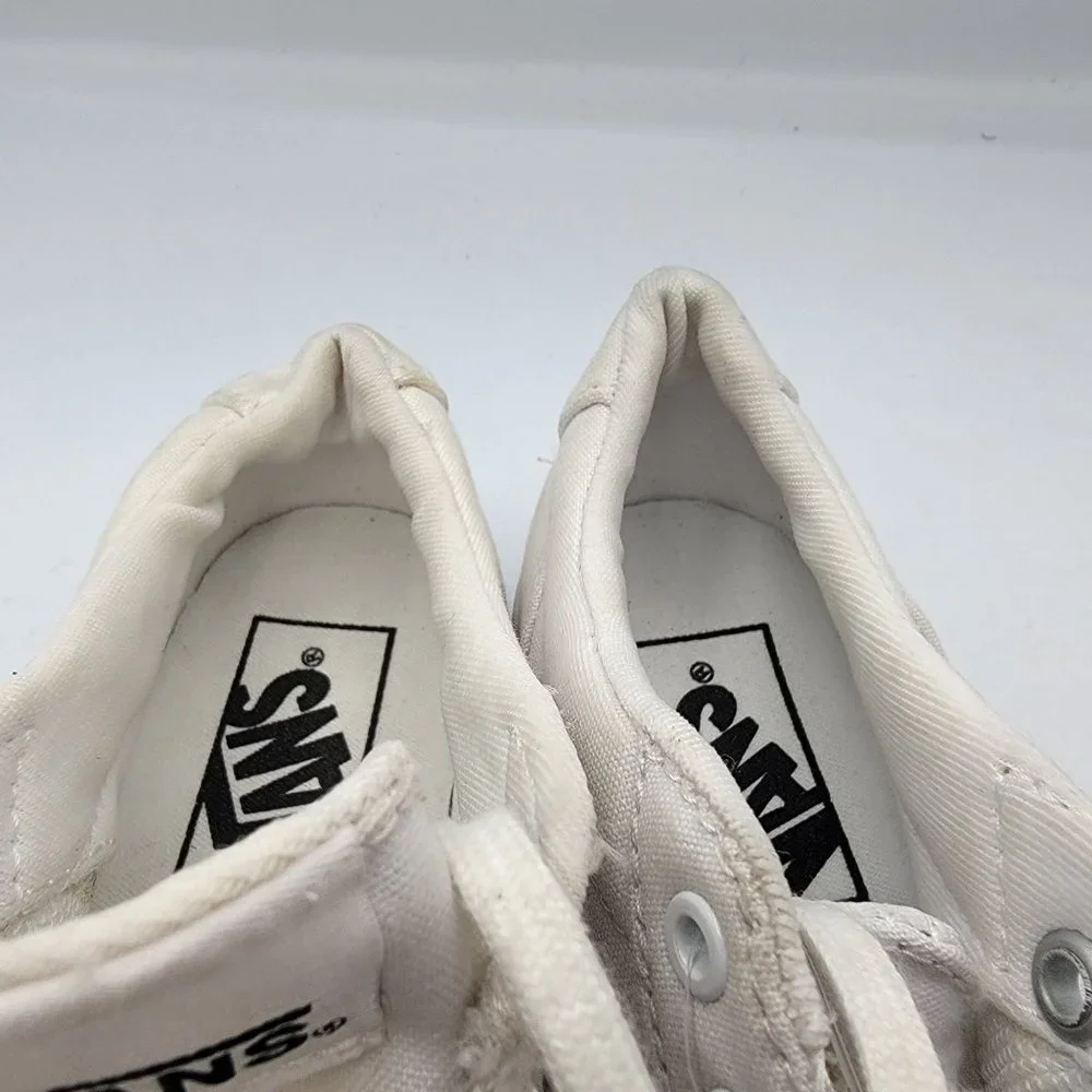 Vans Womens Shoes White Size 6 Casual Low Top Lace Up Shoes TB4R